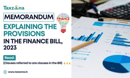 Memorandum Explaining the Provisions in the Finance Bill 2023